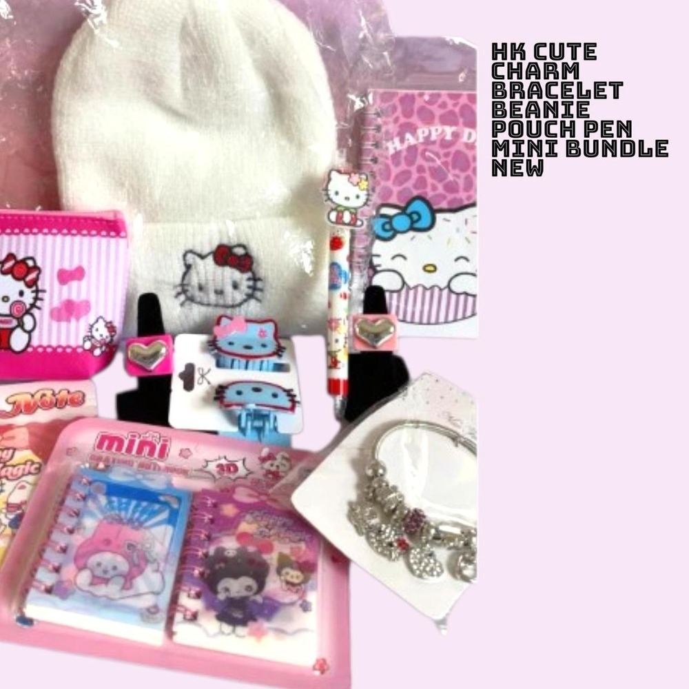 Y2K Coquette Glam Hello Kitty Accessory Bundle NEW - Picture 1 of 8